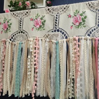 Unique beige lace curtains
