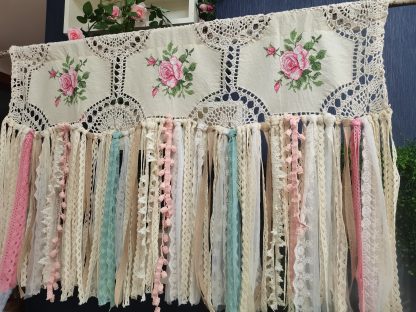 Unique beige lace curtains