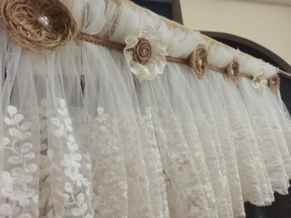 Lace curtain valance - Image 5