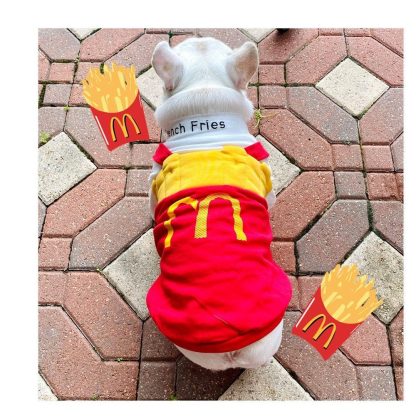 Pet 3D French Fries Onesie - Image 6