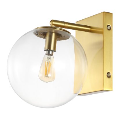 Nordic style brass glass wall lamp - Image 11
