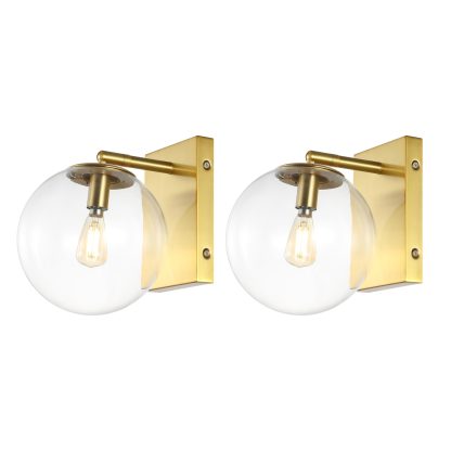 Nordic style brass glass wall lamp - Image 10