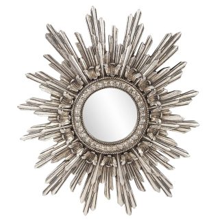 Round Decorative Starburst Mirror