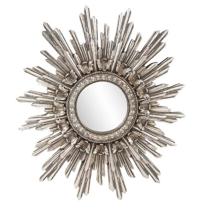 Round Decorative Starburst Mirror