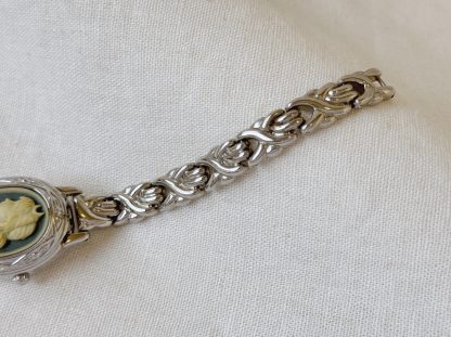 Silver Ladies Imitation Embossed Watch - Image 5