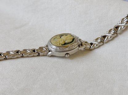 Silver Ladies Imitation Embossed Watch - Image 4