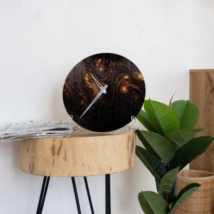 Elegant Geode Wall Clock - Image 2