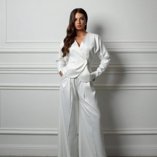 Wedding suit satin