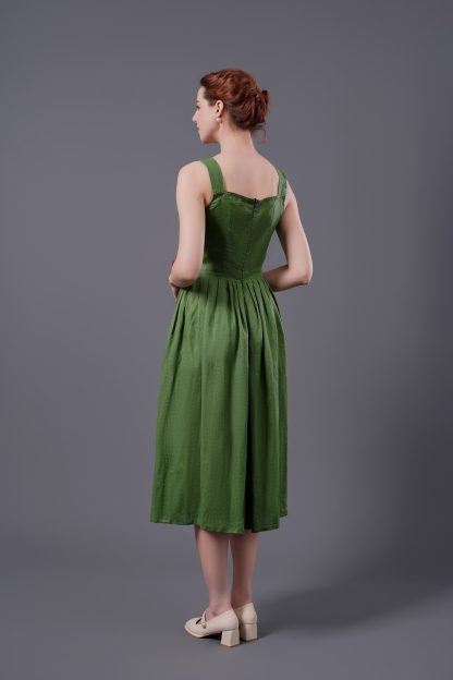 Forest retro square neck suspender dress - Image 5