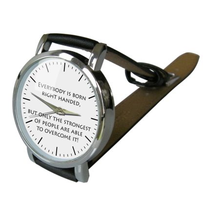 Left-handed Power Watch – Inspirational Quotes Watch - Image 2