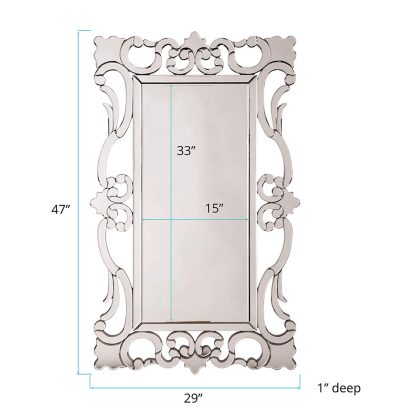 Fashion Decorative Rectangular Wall Mirror - Image 2