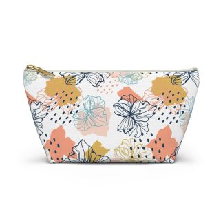 Tropical pattern cosmetic bag