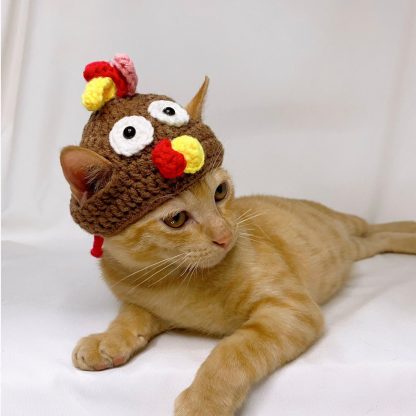 Handmade Cat Turkey Hat - Image 7