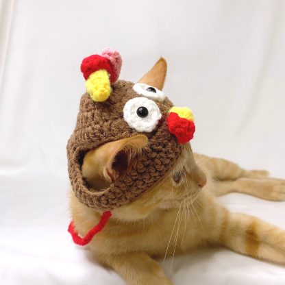 Handmade Cat Turkey Hat - Image 5