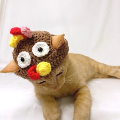 Handmade Cat Turkey Hat - Image 4
