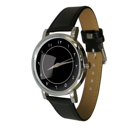 Midnight Arabic Numeral Watch – Elegant Minimalist Design