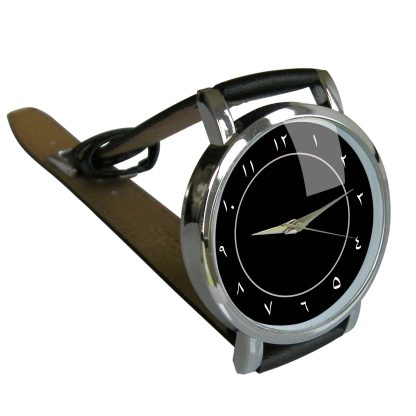 Midnight Arabic Numeral Watch – Elegant Minimalist Design - Image 2