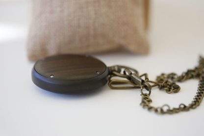 Minimalist Vintage Brass Pocket Watch - Image 3