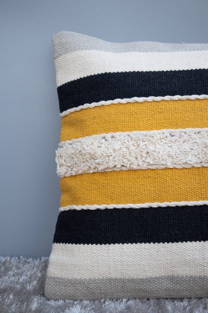 Modern Colorblock Striped Cushion Cover - Image 3
