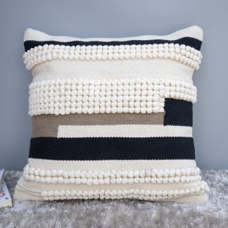 Modern Textured Stripe Cushion Cover