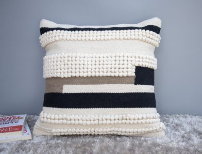 Modern Textured Stripe Cushion Cover
