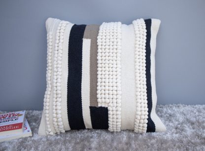 Modern Textured Stripe Cushion Cover - Image 3