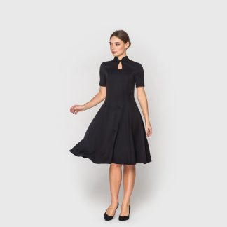 Modern cheongsam slim flared skirt