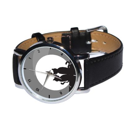 Moonlit Cat Silhouette Watch – Romantic Nighttime Design - Image 3