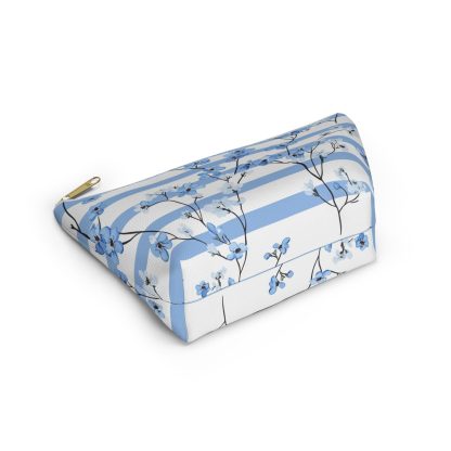 Blue wildflower cosmetic bag - Image 3