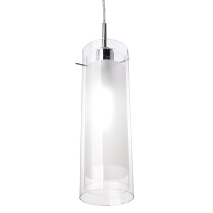 Transparent glass lampshade single head chandelier - Image 3