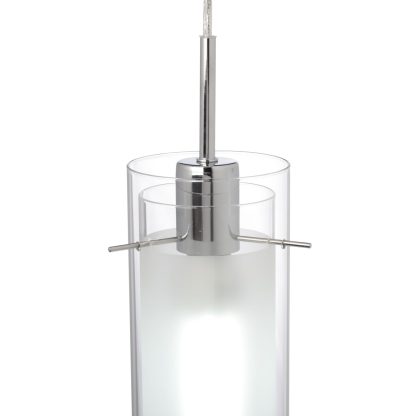 Transparent glass lampshade single head chandelier - Image 2
