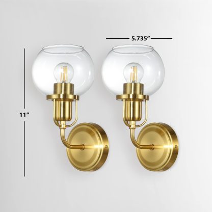 Nordic simple copper wall lamp - Image 2