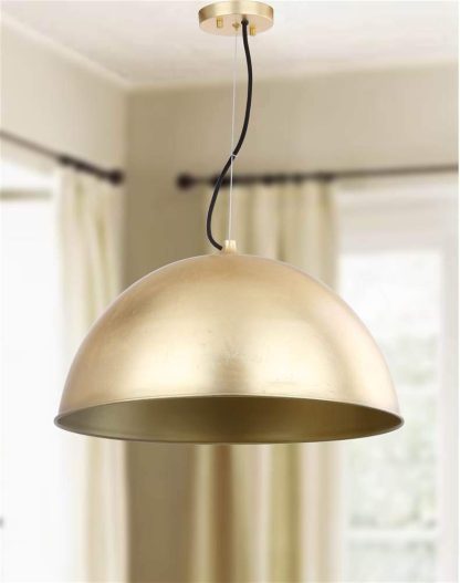 Golden semicircular chandelier - Image 4