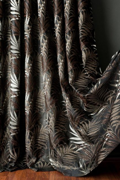 Vintage leaf vein jacquard curtains - Image 6