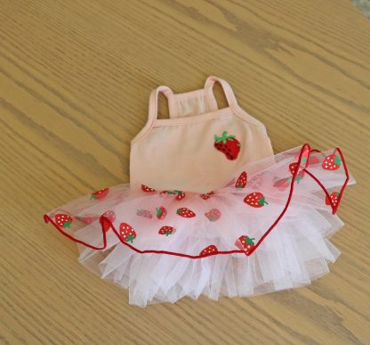 Cute Strawberry Pet Skirt - Image 2