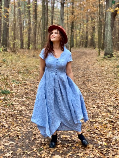 Forest style linen dress - Image 3