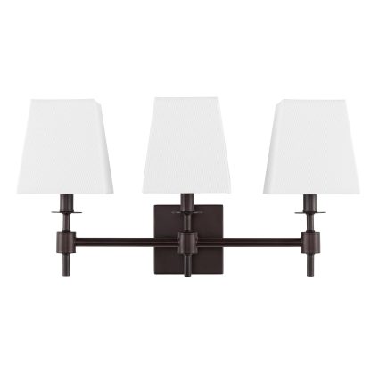 Triple Fabric Shade Wall Sconce - Image 4