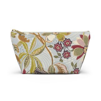 Colorful floral pattern cosmetic bag