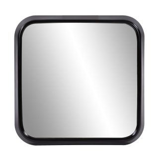 Black frame square wall mirror