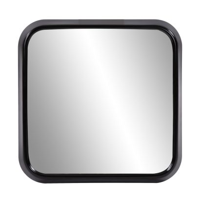 Black frame square wall mirror