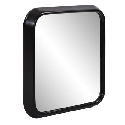 Black frame square wall mirror - Image 2