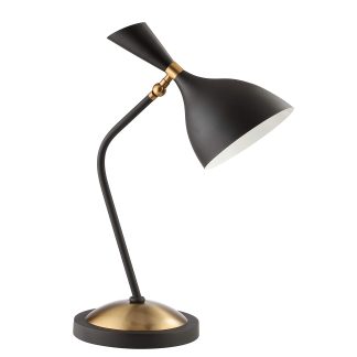 Wrought Iron Vintage Mid-Century LED Table Lamp