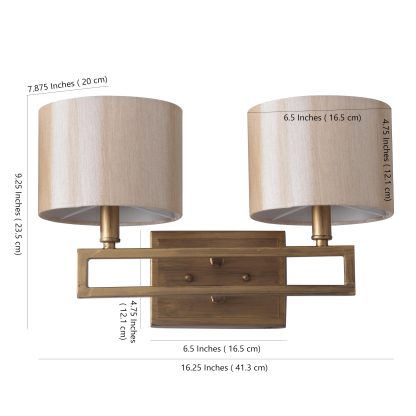 Modern Double Shade Wall Lamp - Image 2