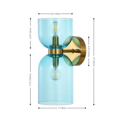 Double glass wall light - Image 5