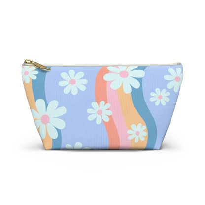 Vintage Daisy Pattern Cosmetic Bag