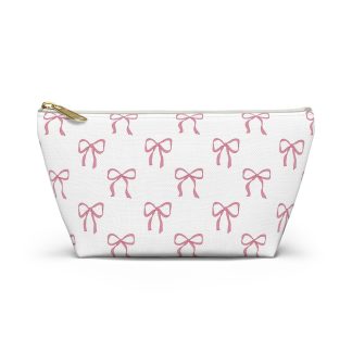 Pink Bow Pattern Cosmetic Bag