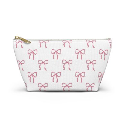 Pink Bow Pattern Cosmetic Bag