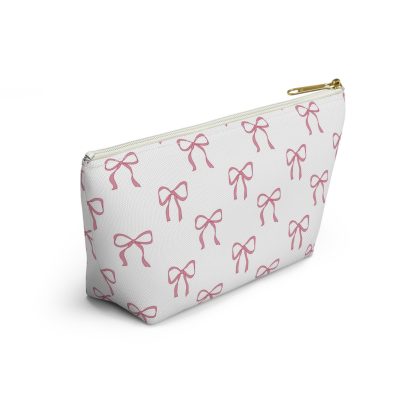 Pink Bow Pattern Cosmetic Bag - Image 2