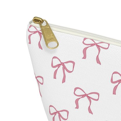Pink Bow Pattern Cosmetic Bag - Image 4