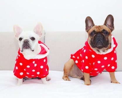 Dog Cat Christmas Polka Dot Hoodie - Image 5
